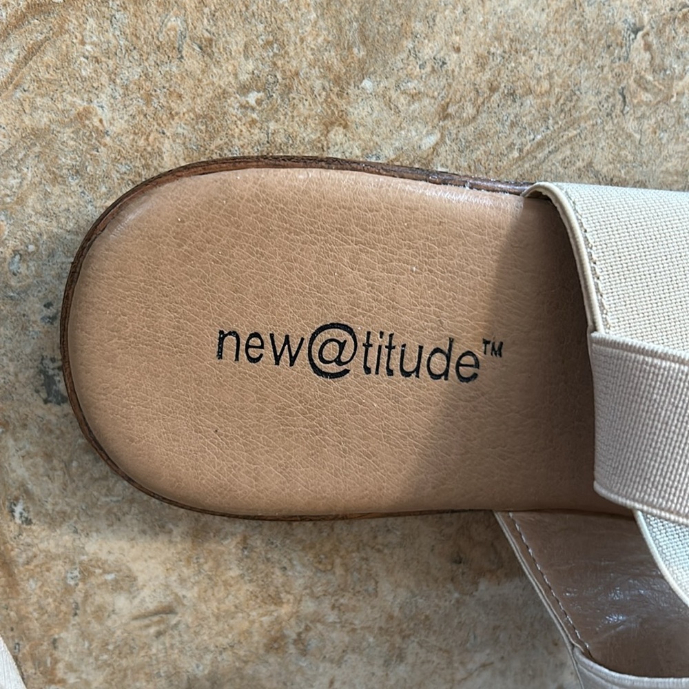 Women's Cream Sandals by NEW ATTITUDE! “BUNDLE US!” - Picture 2 of 7